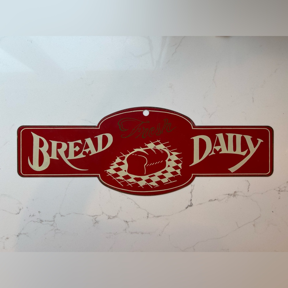 Vintage-style Tin Daily Bread sign